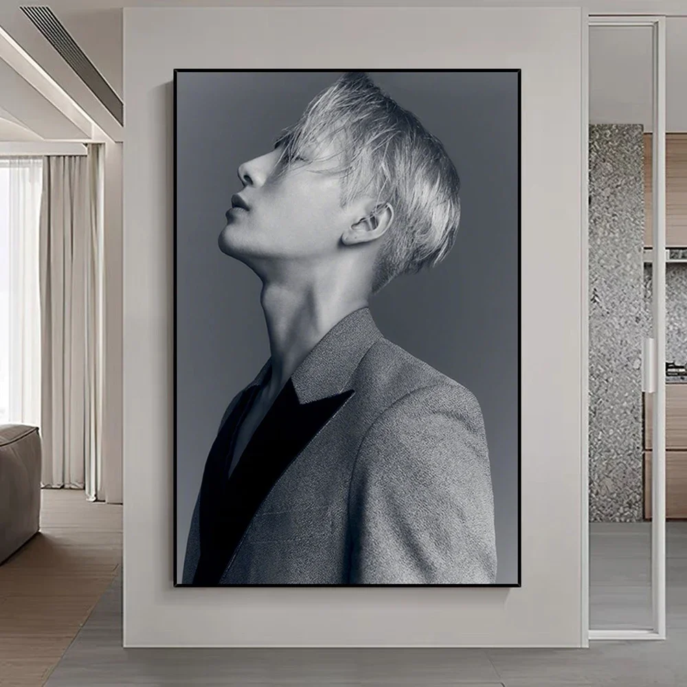 02 Jackson Wang Famous Singer International Star Portrait Silk Cloth Poster Wall Art Home Decoration Gift