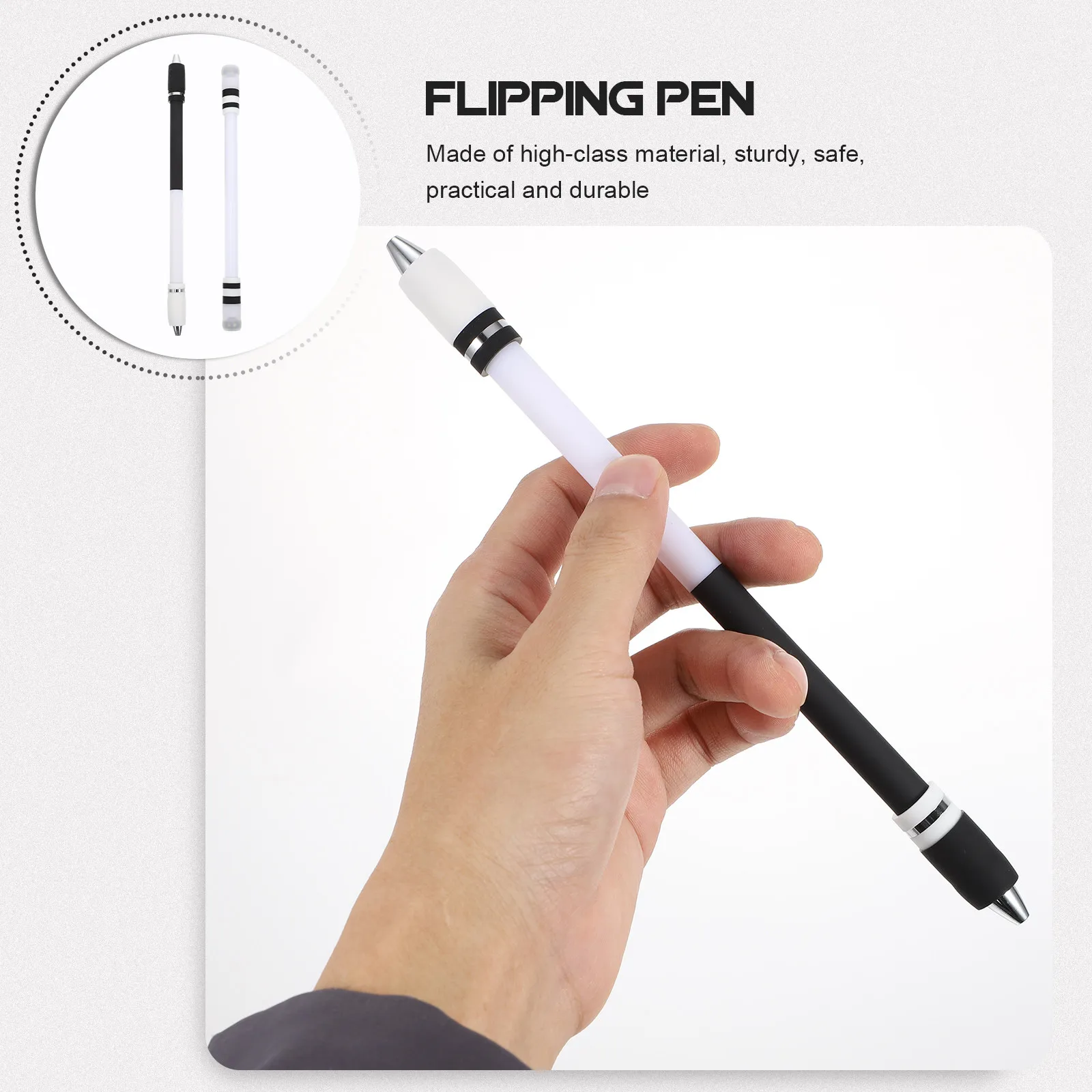 

Набор из 2 вращающихся ручек: высококачественные портативные флиппер-ручки для снятия стресса, забавные ручки-флипперы для студентов