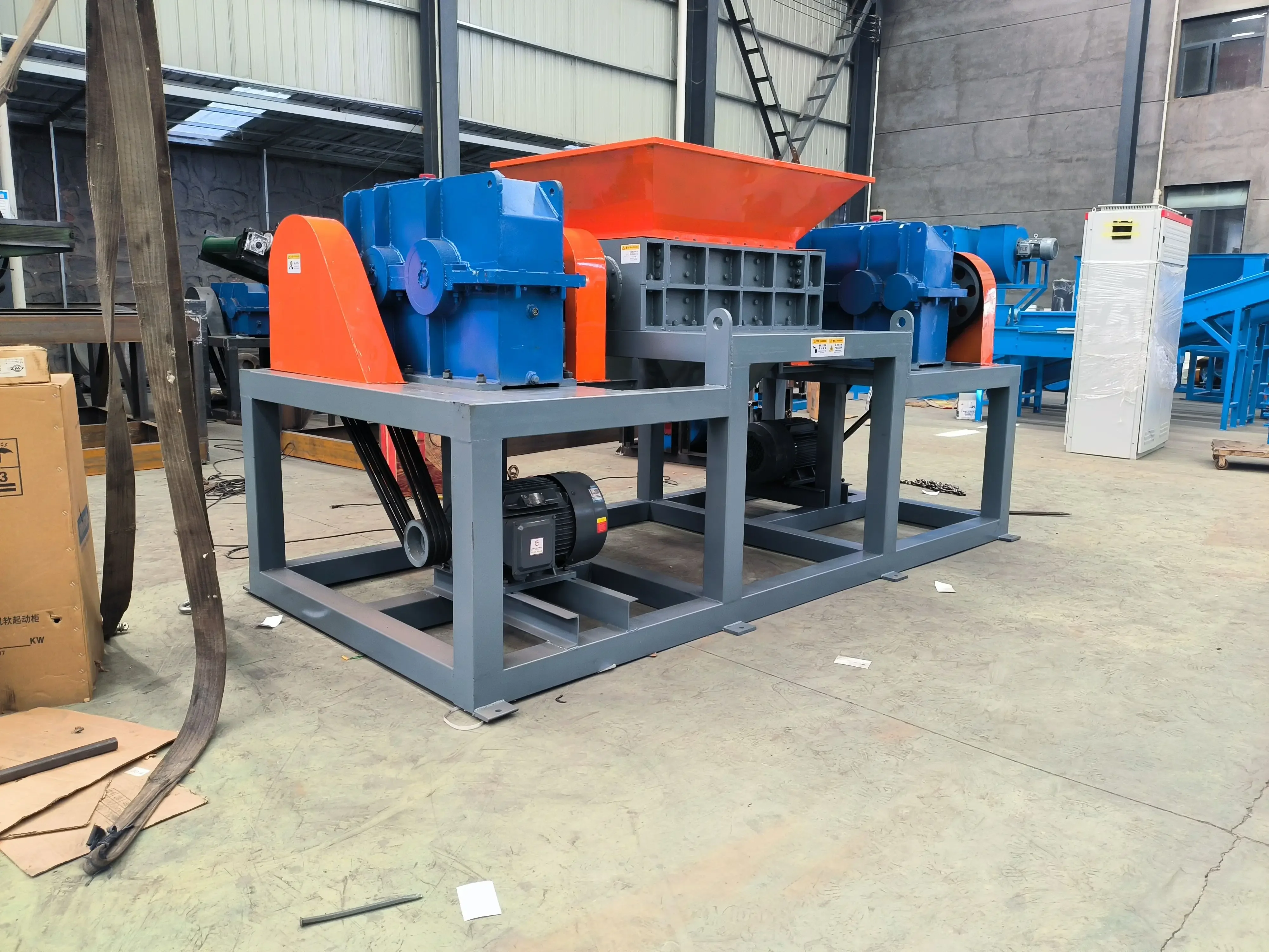 Scrap Metal Crusher Machine High Output Capacity Recycling Shredder