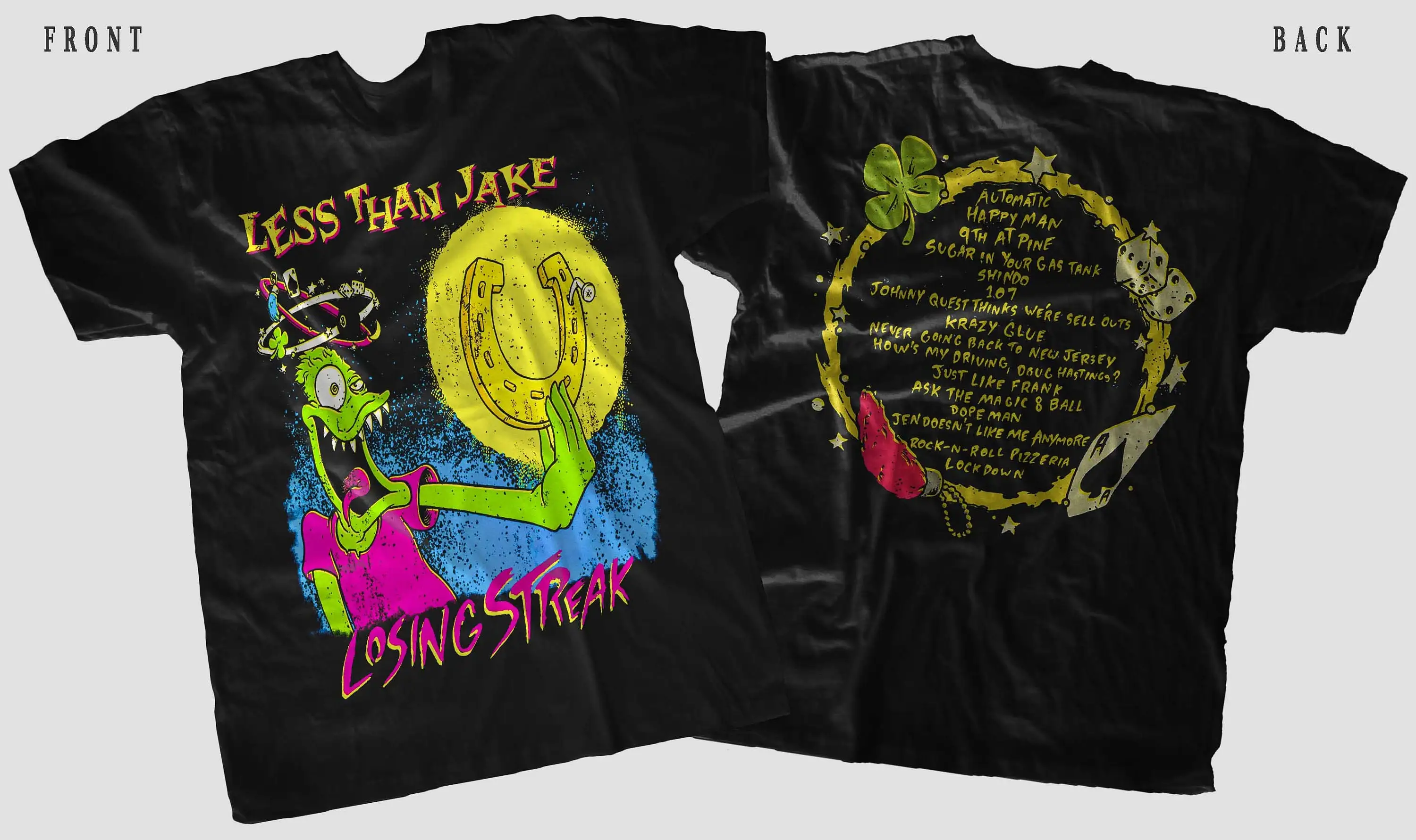 New Dtg Printed T Shirt Less Than Jake Losing Streak Size S M L Xl 2 3 4 5 6 7Xl