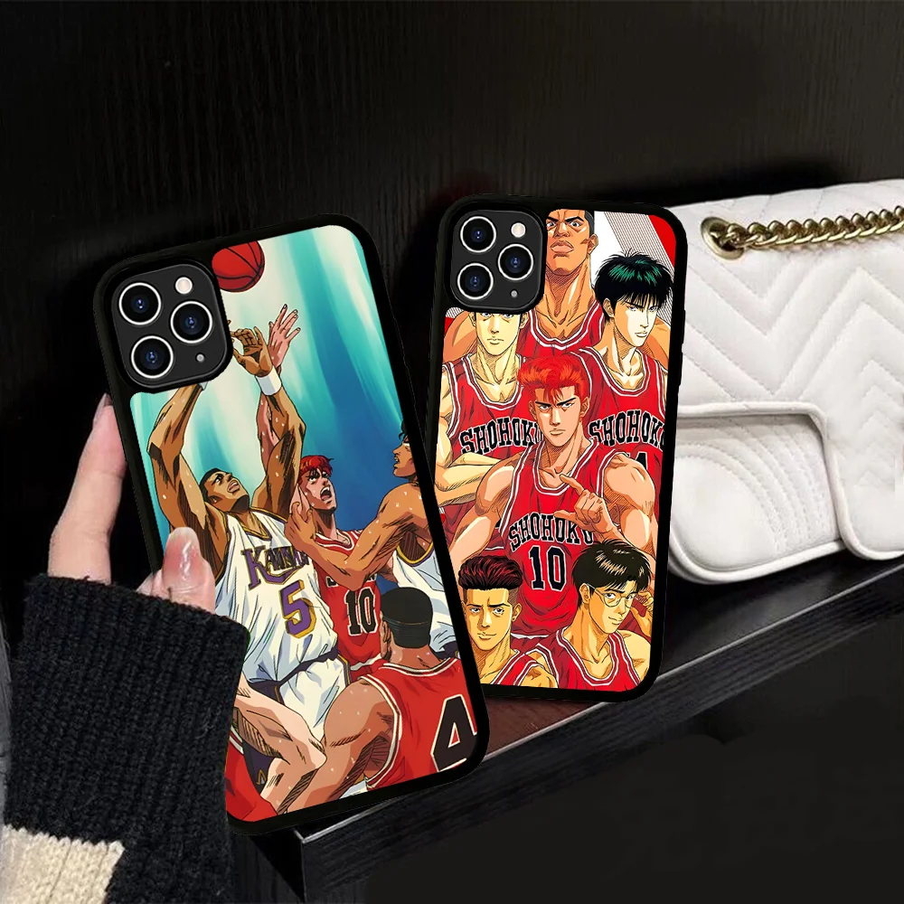 Slam Dunk Anime Phone Case Silicone PC+TPU For For IPhone 11 12 13 14 15 16 Plus Pro Max Cover