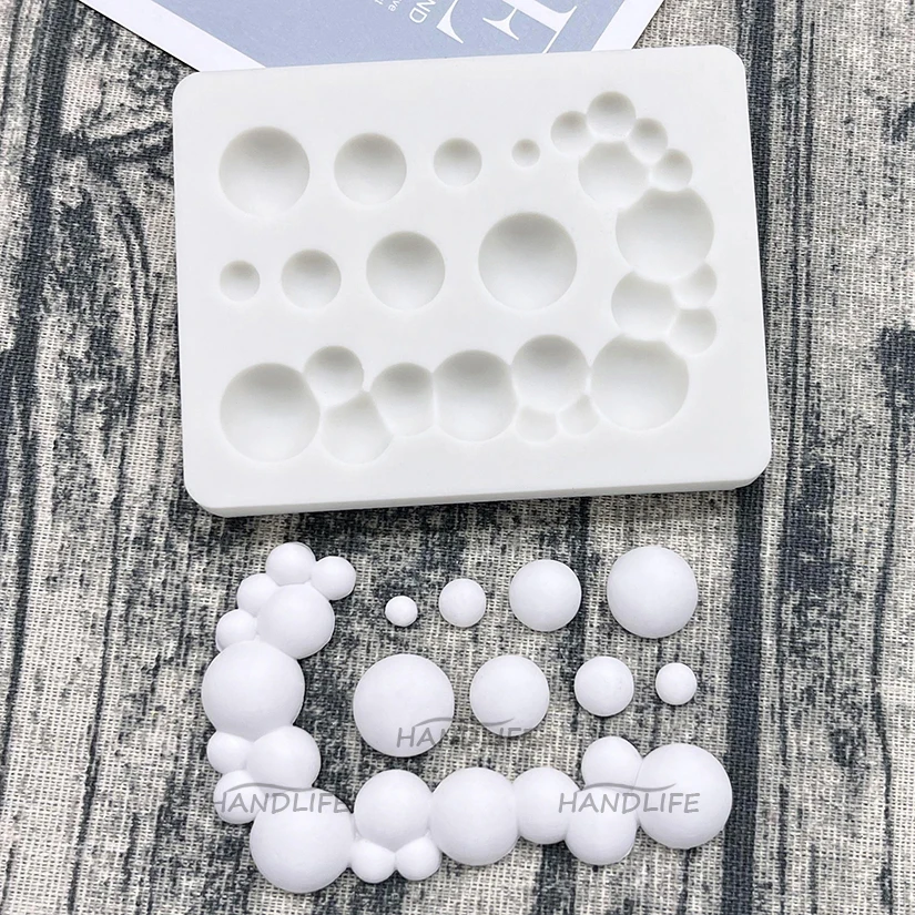 Perle Kreis Silikon Sugar Mold Harz Werkzeuge Cupcake Backform Fondant Kuchen Dekorieren Werkzeuge – Detail 7