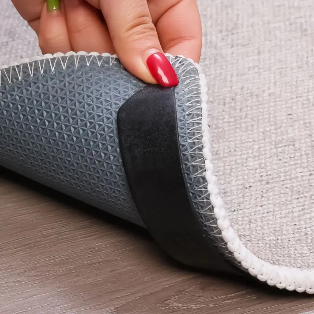 Grippers Adhesive Non-Slip Tape Reusable Washable Anti-slip Mat Anti Curling Removable Carpet Sticker Home Decor