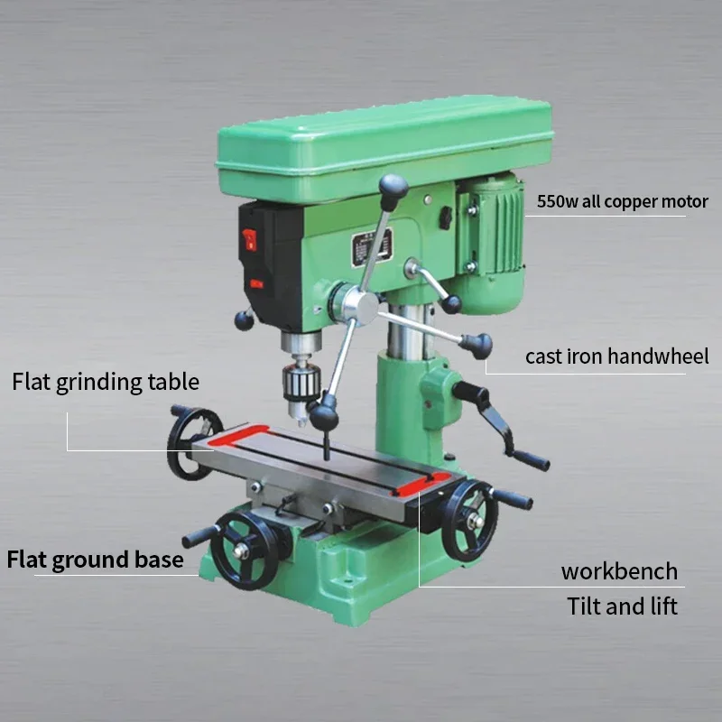 New Release 10 in. Table Drilling Machine Mini Drill Press with with Rortary Table