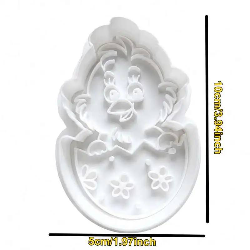 Spring Easter Chicken Biscuit Mold Stamp Festive Season Dough Embossing Baking Accessory