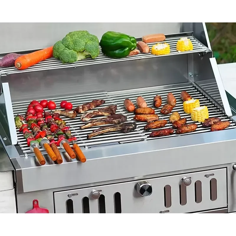 Portable Charcoal BBQ Grill Washable Outdoor Camping Barbecue Grate Picnic Garden Party Cooking Tool for Family Friends