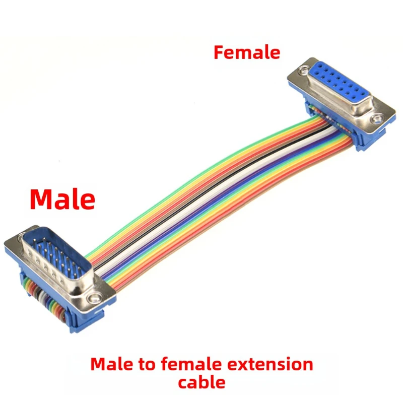 1pcs D-SUB DB9 DB15 DB25 DB37 DIDC 9 15 25 37Pin Male Female Cable D-SUD Serial Port Connector Adapter RS232 COM Extension Cable