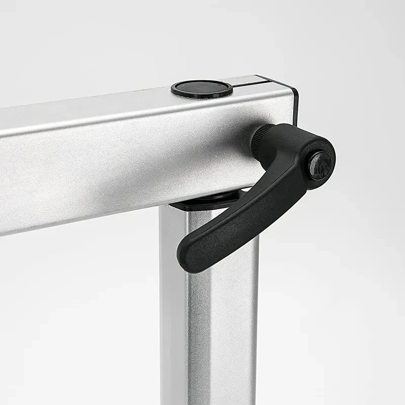 White Aluminum Alloy Lightweight RV Side Wall Support Table Legs 360 Degree Rotation Height Adjustable Easy Removable Interior