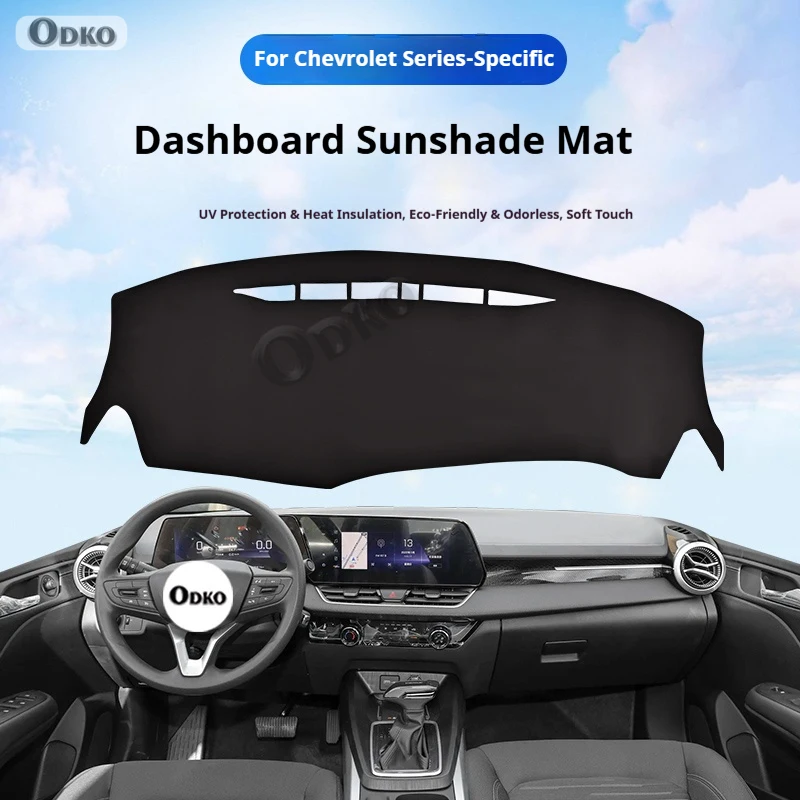 

For Chevrolet Cruze 2023 Leather Car Dashboard Sun Shade Mat Instrument Desk Non-slip Cover leather Accessories