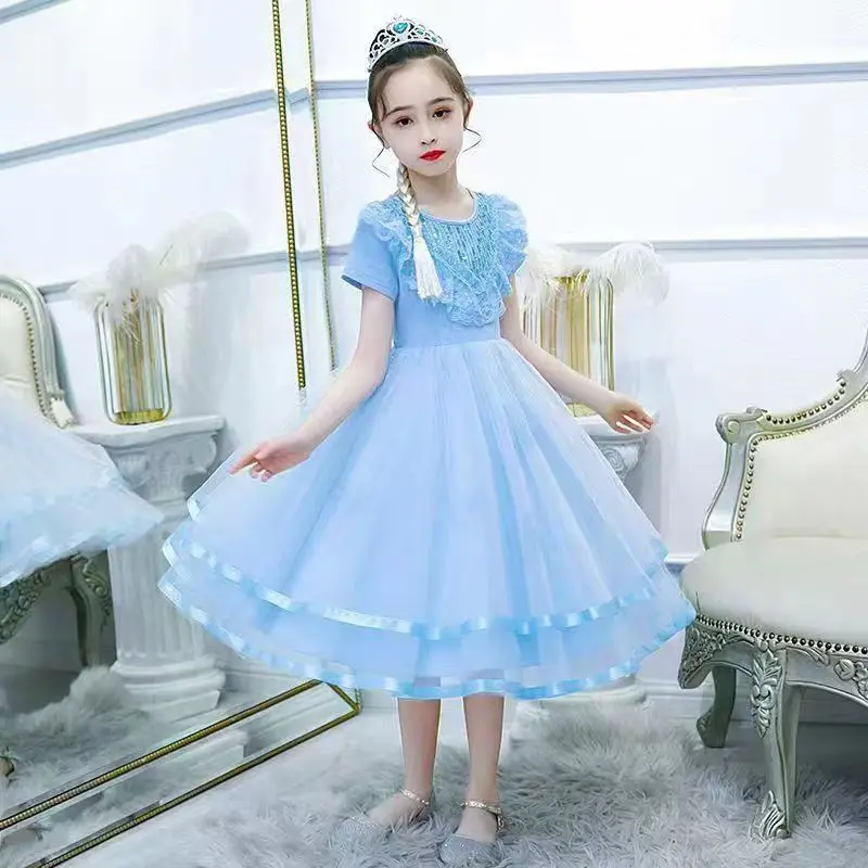 

Flower Elegant Briesdesmaid Dress for Wedding 6-12Y Teen Girls Graduation Party Prom Long Gown Children's Dress Wedding Dress