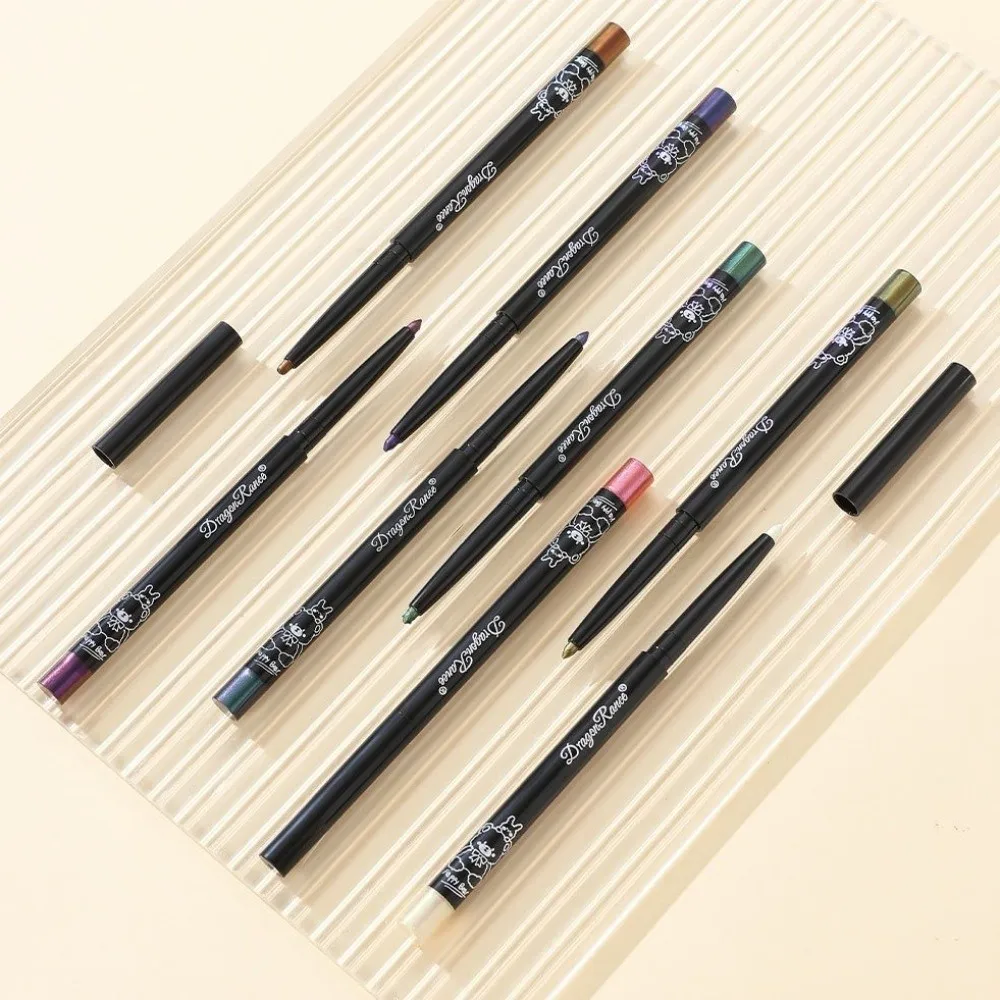 Waterproof Eyeliner Pen Green Gold Purple Pigment Glitter Eyeliner Pen Shiny Chrome Aurora Effect Multi Chrome Eyeliner