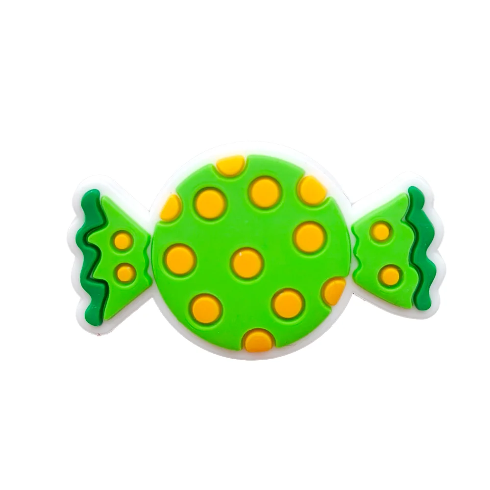 18 ชิ้น PVC น่ารักสีสัน Candy รองเท้า Charms ไอศกรีมรองเท้าอุปกรณ์ตกแต่ง Clog Pin สําหรับผู้หญิงหญิง