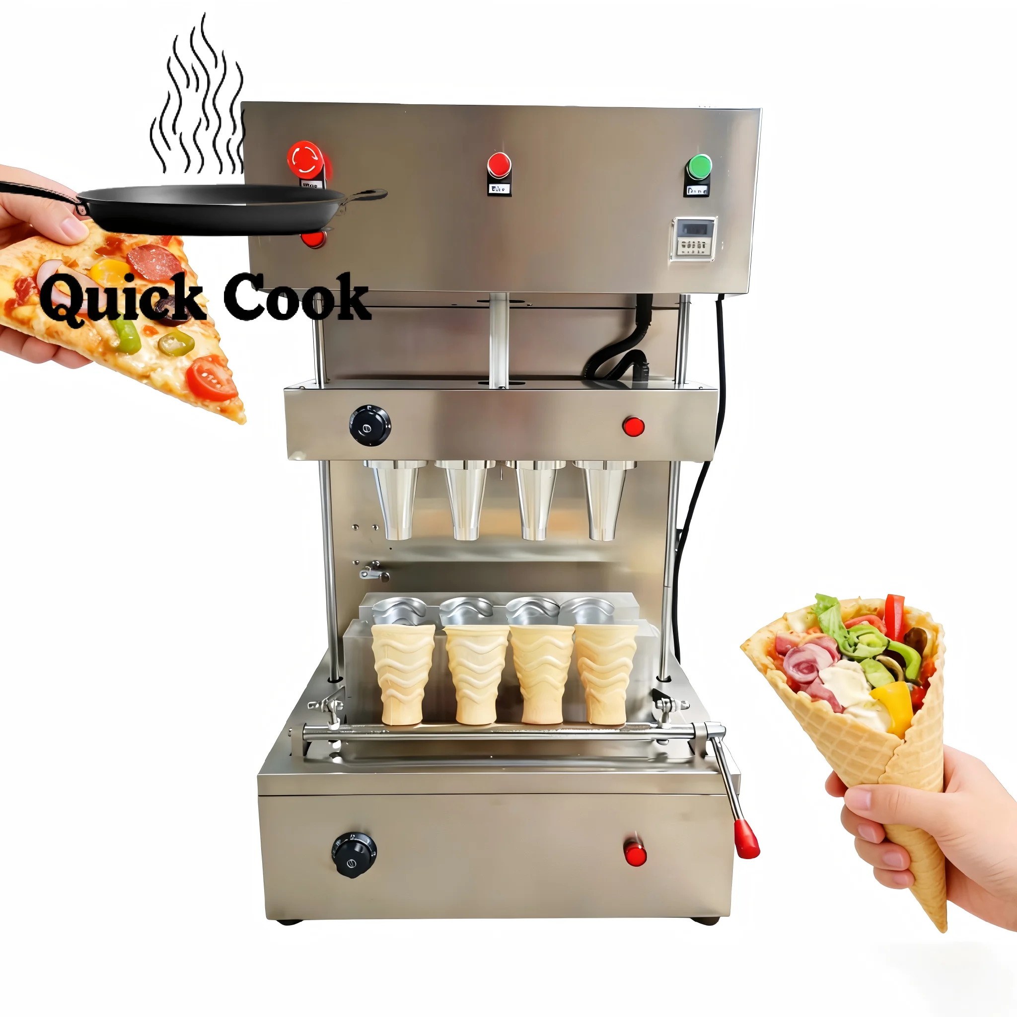 High Efficiency Pizza Cone Making Machine Conical Pizza Making Machine Other Snack Machine