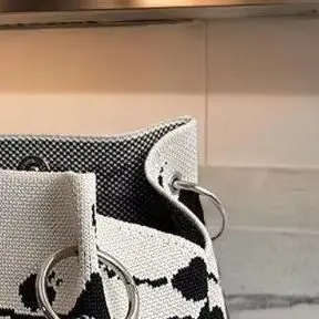 

Large Capaci Knitted Handbag Casual Portable Lunchbox Bag Single Oulder Bag Versatile Daily Handheld Bag