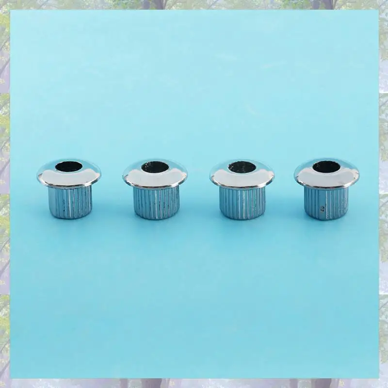 24X موالف الجيتار تحويل البطانات محول الحلقات النيكل تصفيح مع قذيفة بلاستيكية لطيفة لثقوب Peghead 10 مللي متر