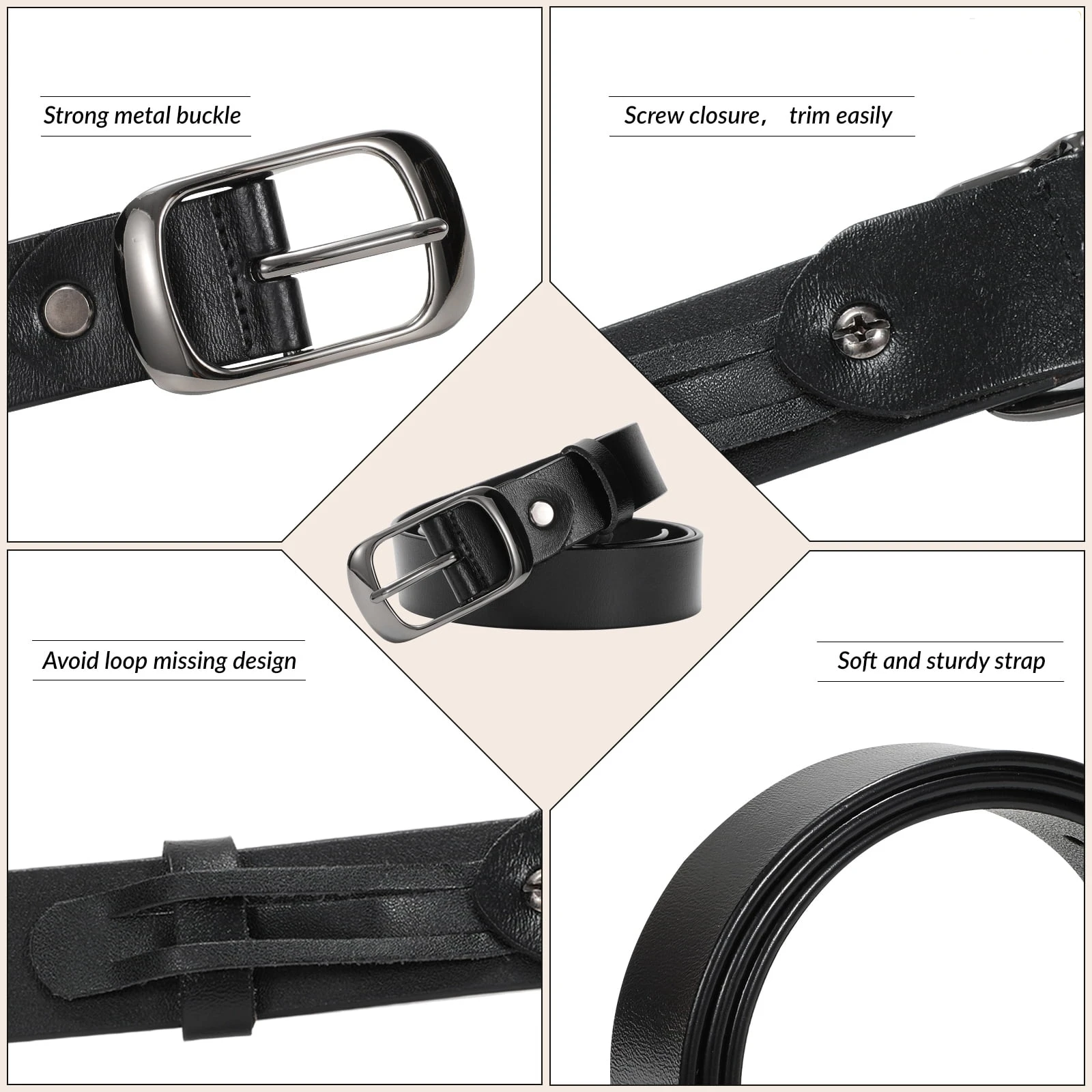 Women Genuine Leather Belts for Jeans Fashion Leather Ladies Waist Belt