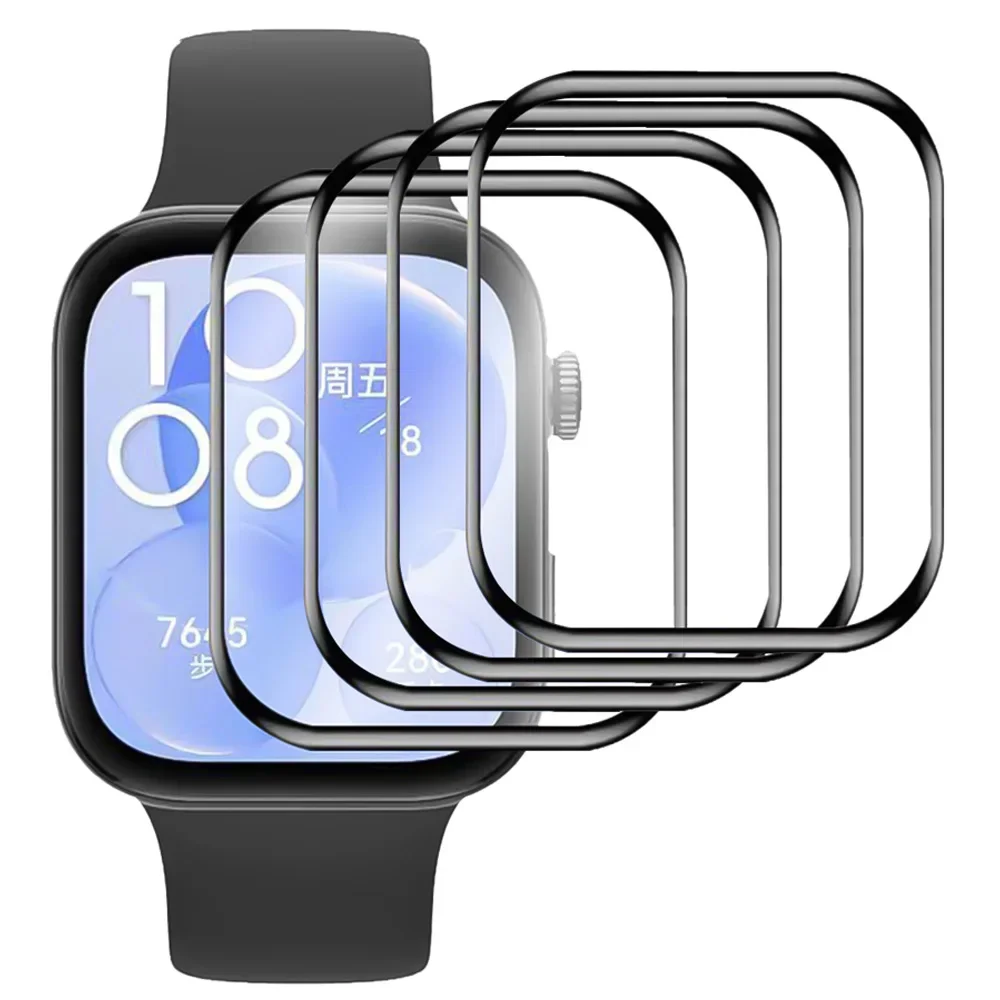 Screen Protector for Huawei Watch Fit 3 2 1 Curved Screen Protector for Huawei Watch Fit3 Ultra-HD Full Coverage Protective Film