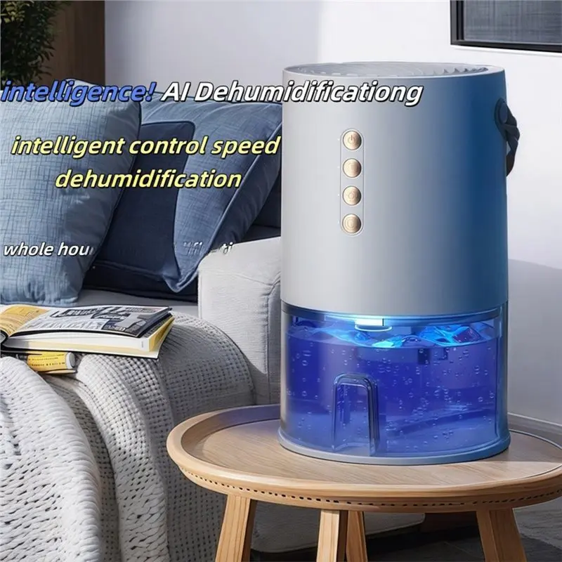 A84G-Portable Smart Dehumidifier Mini Air Purifier Home For Bedroom Office Kitchen Silent Small Unit(US) US Plug