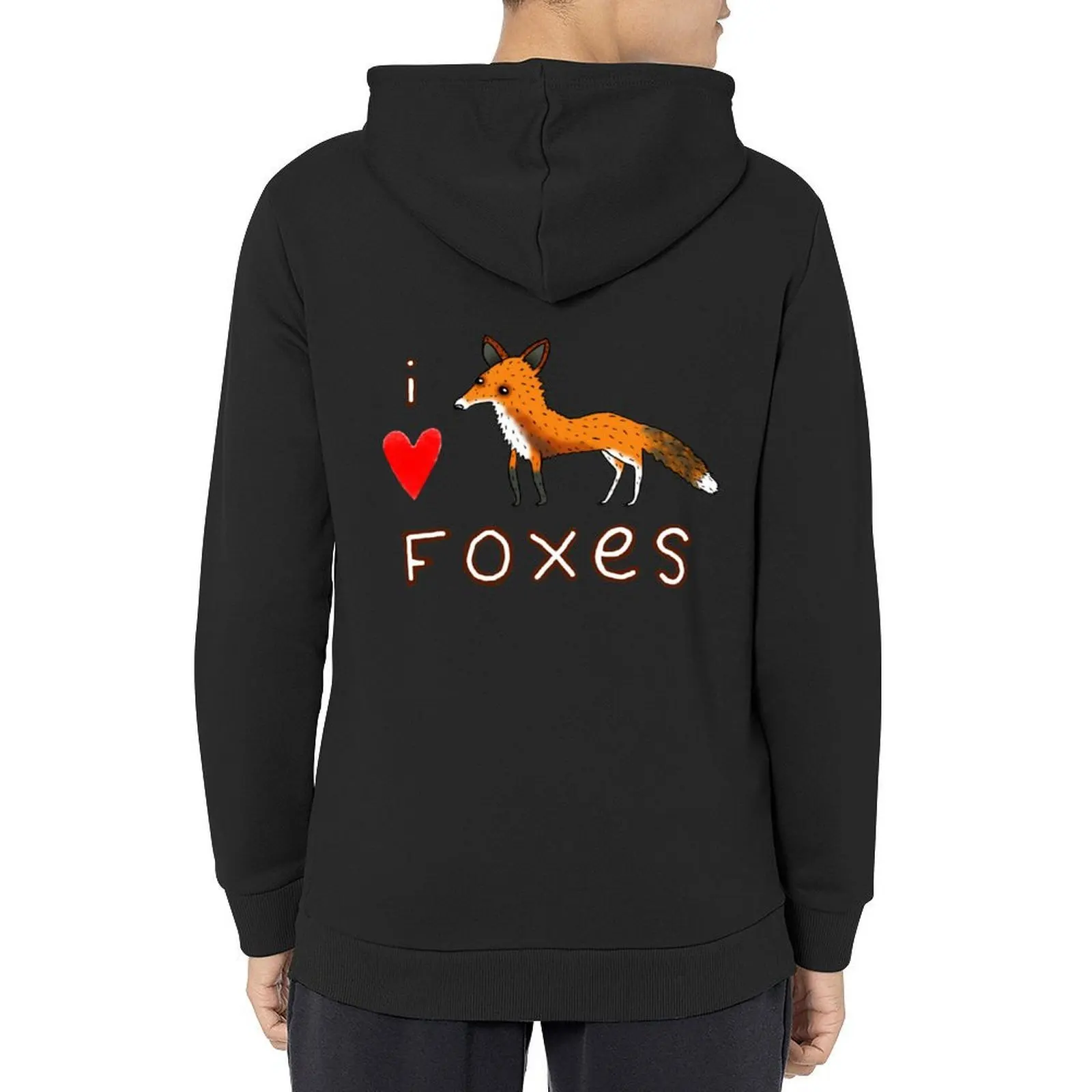 

Fox Love Hoodie anime clothing mens clothing japanese style winter clothes men's hoodie sweatshirt