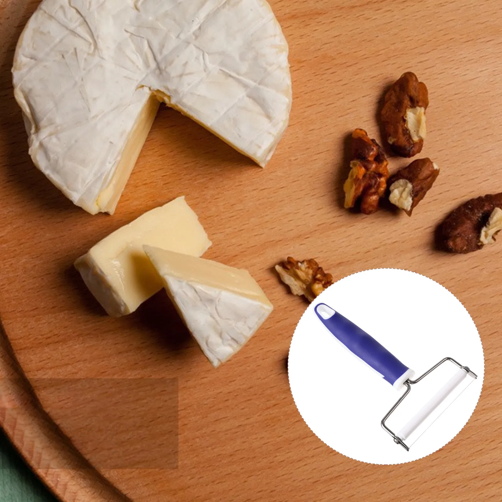 Cheese Slicer Stainless Steel Plastic Handle Butter Cutter Condensed Milk Scraper Kitchen Tool Ergonomic Non-Slip Comfort Grip