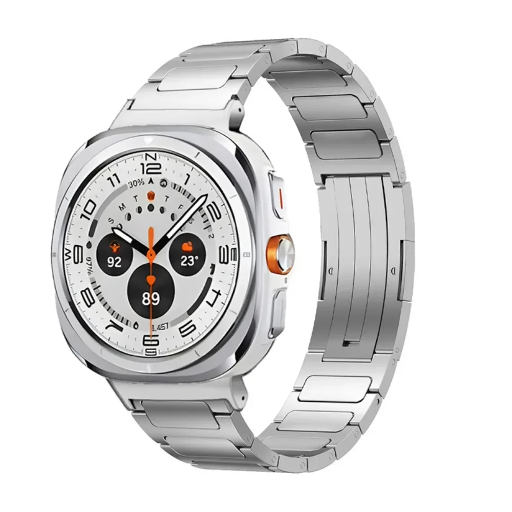Correa de Metal de aleación de titanio para Samsung Galaxy Watch Ultra, pulsera de acero inoxidable de 47mm para Galaxy Watch 7, Correa Ultra