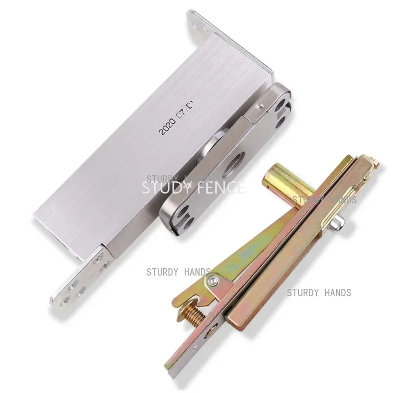 Conceal Heavy Door Pivot Hinges 90 Degree Positioning Hydraulic Automatic Hinge Invisible Rotating Rotating Shaft  Spring Hinges
