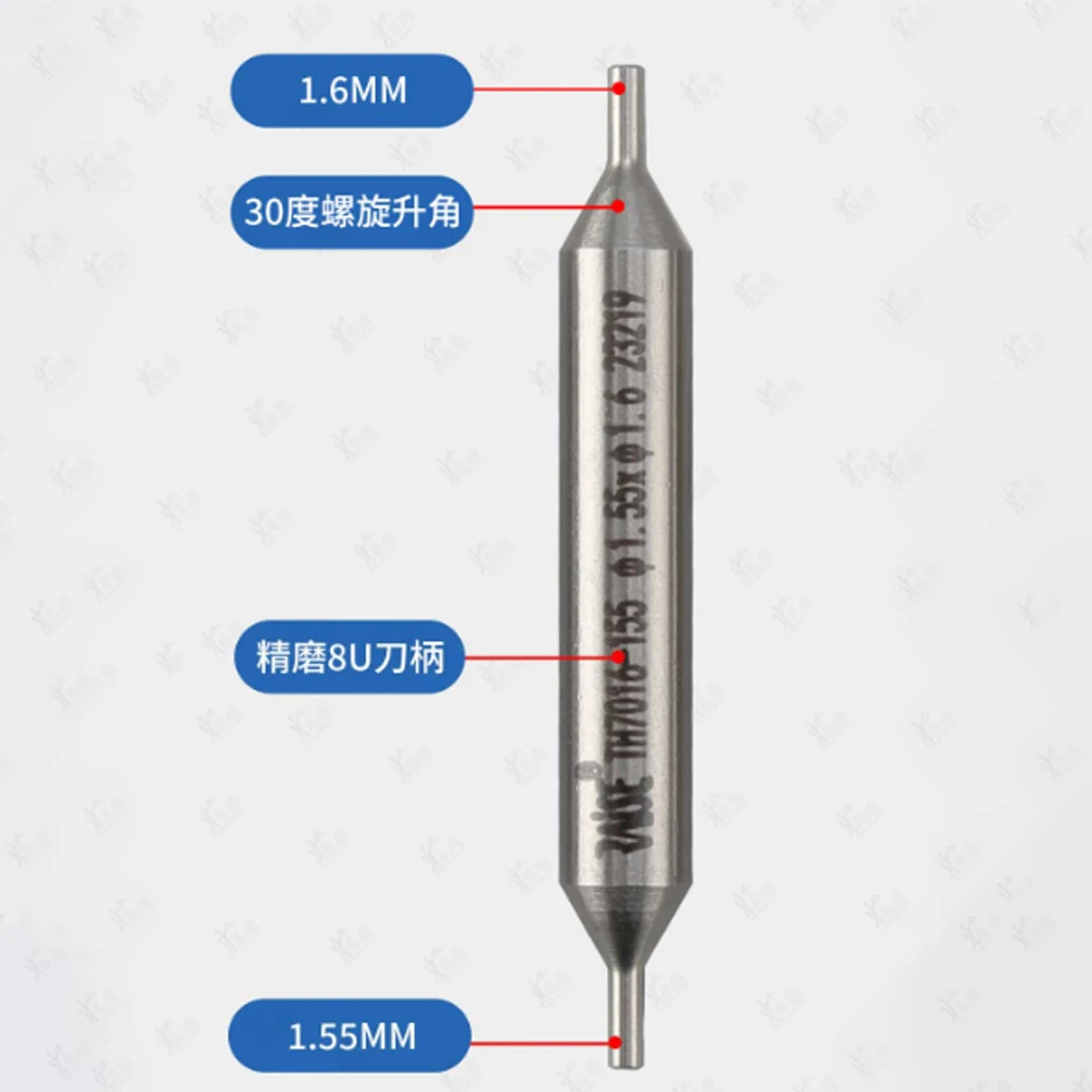 TH7016-155ยกขาไกด์หัวคู่ความแม่นยำ1.55-1.6มม. เหล็กความเร็วสูงสำหรับพินนำร่องในแนวตั้ง