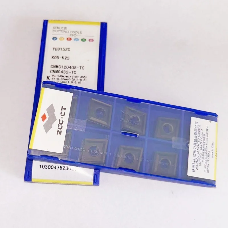 

CNMG120404-TC YBD152C /CNMG120408-TC YBD152C /CNMG120412-TC YBD152C /CNMG120416-TC YBD152C Твердосплавные пластины для лезвий с ЧПУ 10 шт.