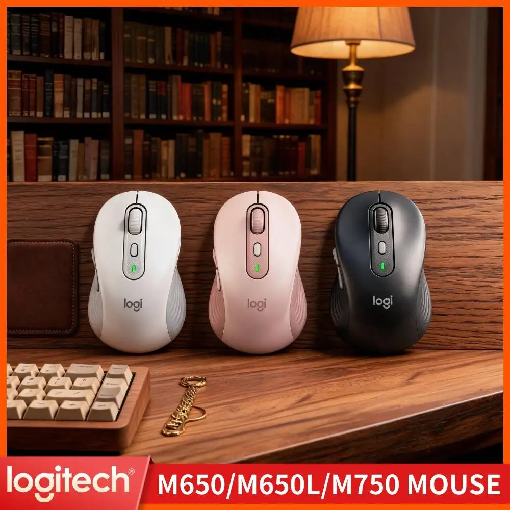 Logitech M650/M650L Wireless Mouse - 400-4000 DPI Adjustable, Ergonomic Grip, SmartWheel Scrolling, 10m Range