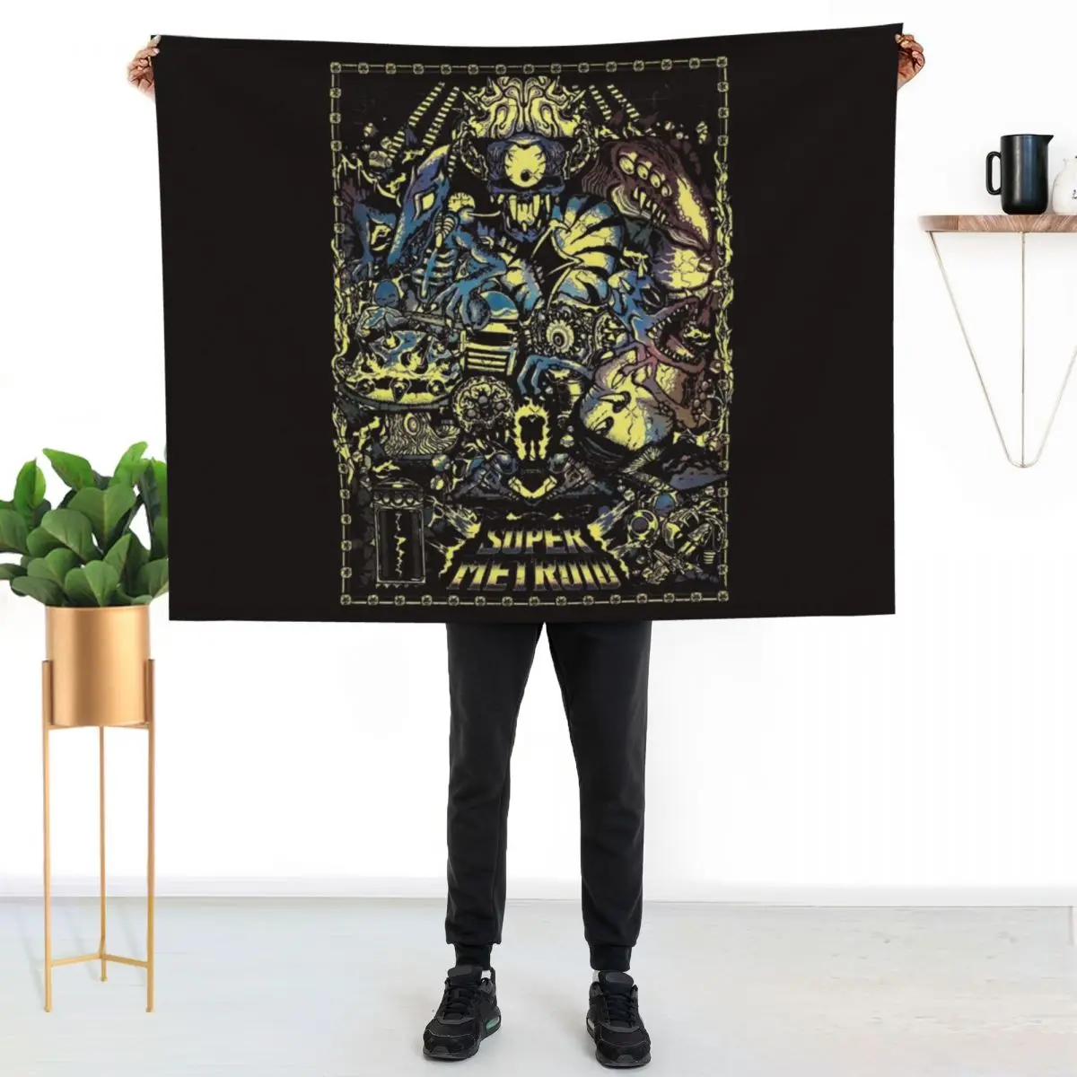 Super Metroid Legacy Type C Throw Blanket Hairys wednesday Picnic Luxury Brand Blankets Sofas Of Decoration sofa bed Blankets