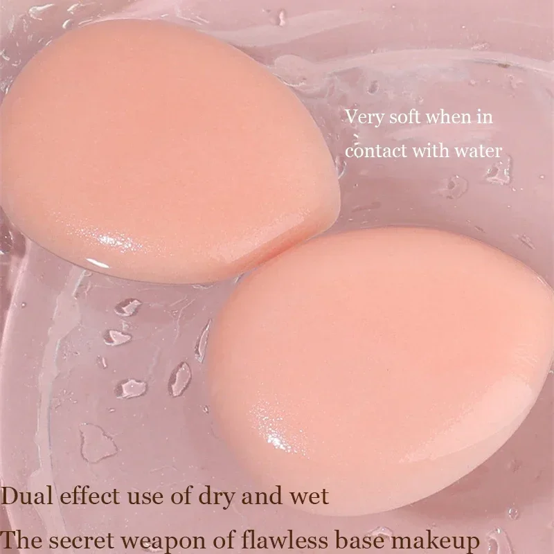 1-10 قطعة وسادة التجميل المهنية نفخة الجافة الرطبة ذات الاستخدام المزدوج المخفي الأساس التفاصيل فنجر نفث ماكياج الإسفنج أدوات التجميل #3
