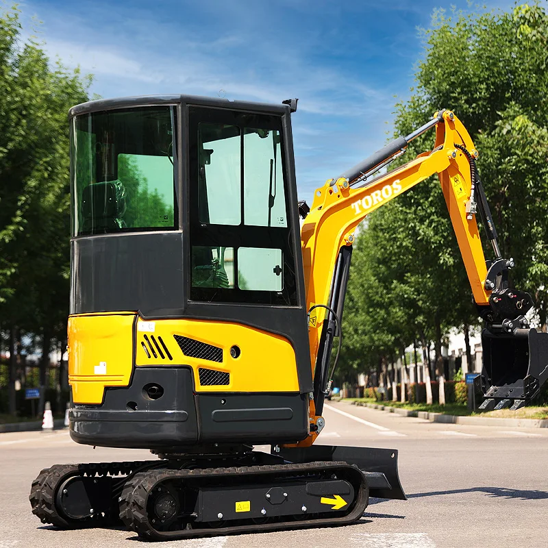 1.8 Ton 2ton Aanpasbare Mini-Graafmachine Multifunctionele Draagbare Mini Escavadeira Hydraulische Crawler Kleine Graafmachine Bagger