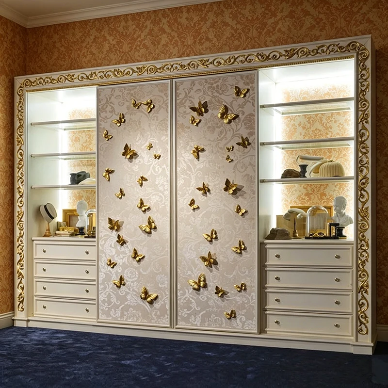 Long Cute Vanity Wardrobes Closet European Kawaii Display Wardrobes Closet Storage Drawers Guarda Roupa Casal Furniture Home