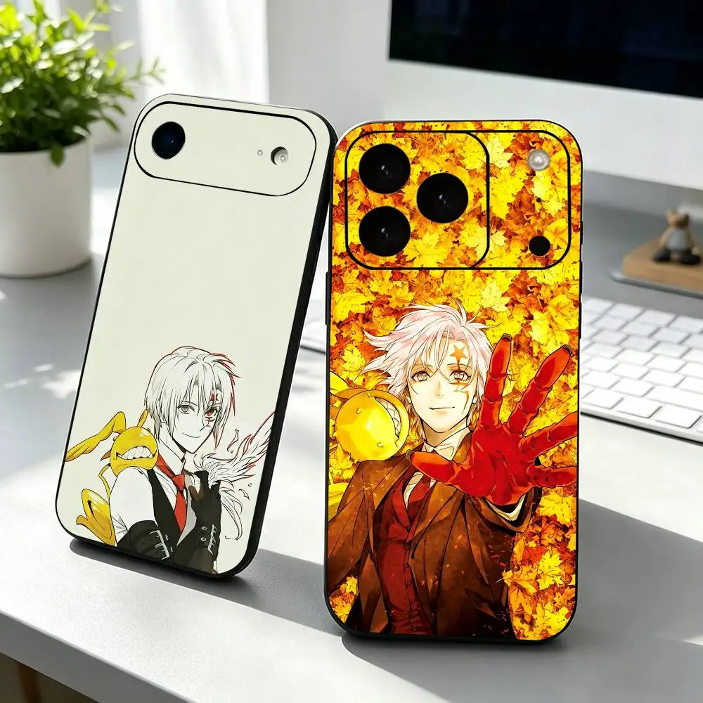 Funda de Teléfono con Diseño de Anime Allen W-Walker D G-Gray Man para iPhone 17, 16, 15, 14, 13, 12, 11 Plus, Pro Max, Otros, Cubierta Negra Suave