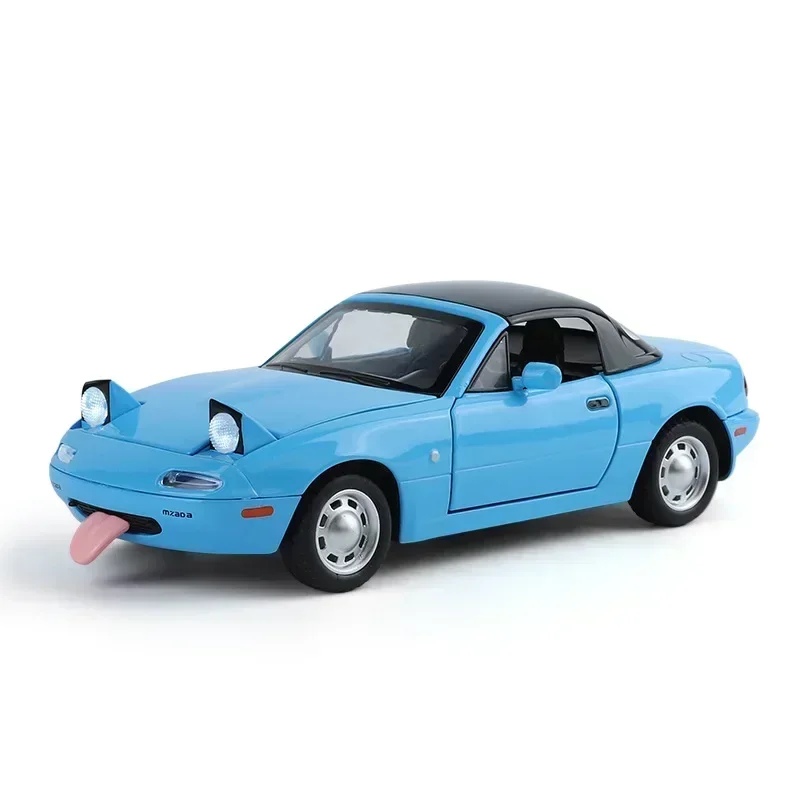 1:24 Mazda MX-5 Simulation Alliage Moulé Sous Pression Jouet Modèle De Voiture Son et Lumière nervure Arrière Jouet Pour Enfants À Collectionner Cadeau D'anniversaire Cpionner