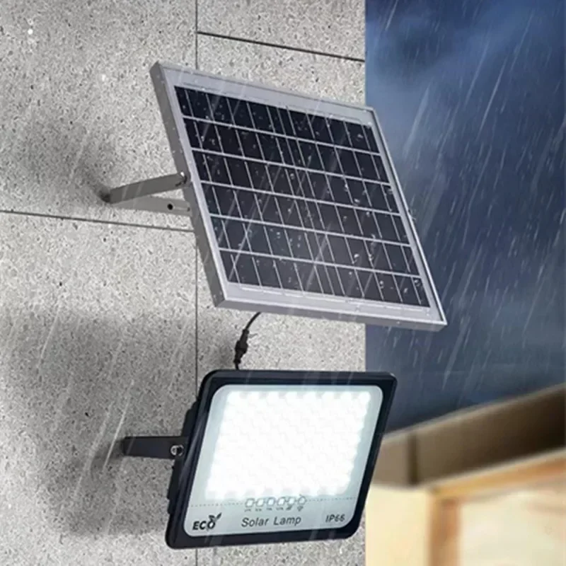 100/200/300W Solar Lamp Outdoor Waterproof Spotlight Led Light Outdoor Lamp with Remote Control Solar Street Lamp Light Control