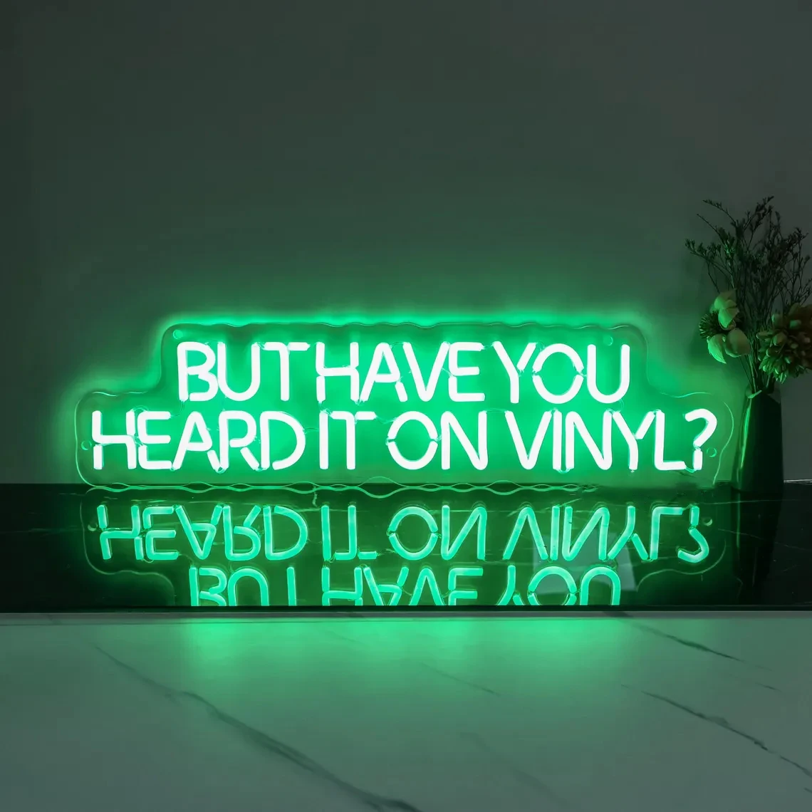 But Have You Heard It On Vinyl Neon Sign Music Wall Sign Bar Home Art Decor Bedroom Dorm Decor Modern Wall Art Gifts For Her