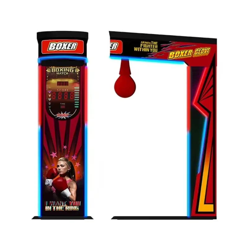 Street Amusement Coin Operated Boxer Machine Hit Electronic Boxing Arcade Game Punching Machine Boxing Machine
