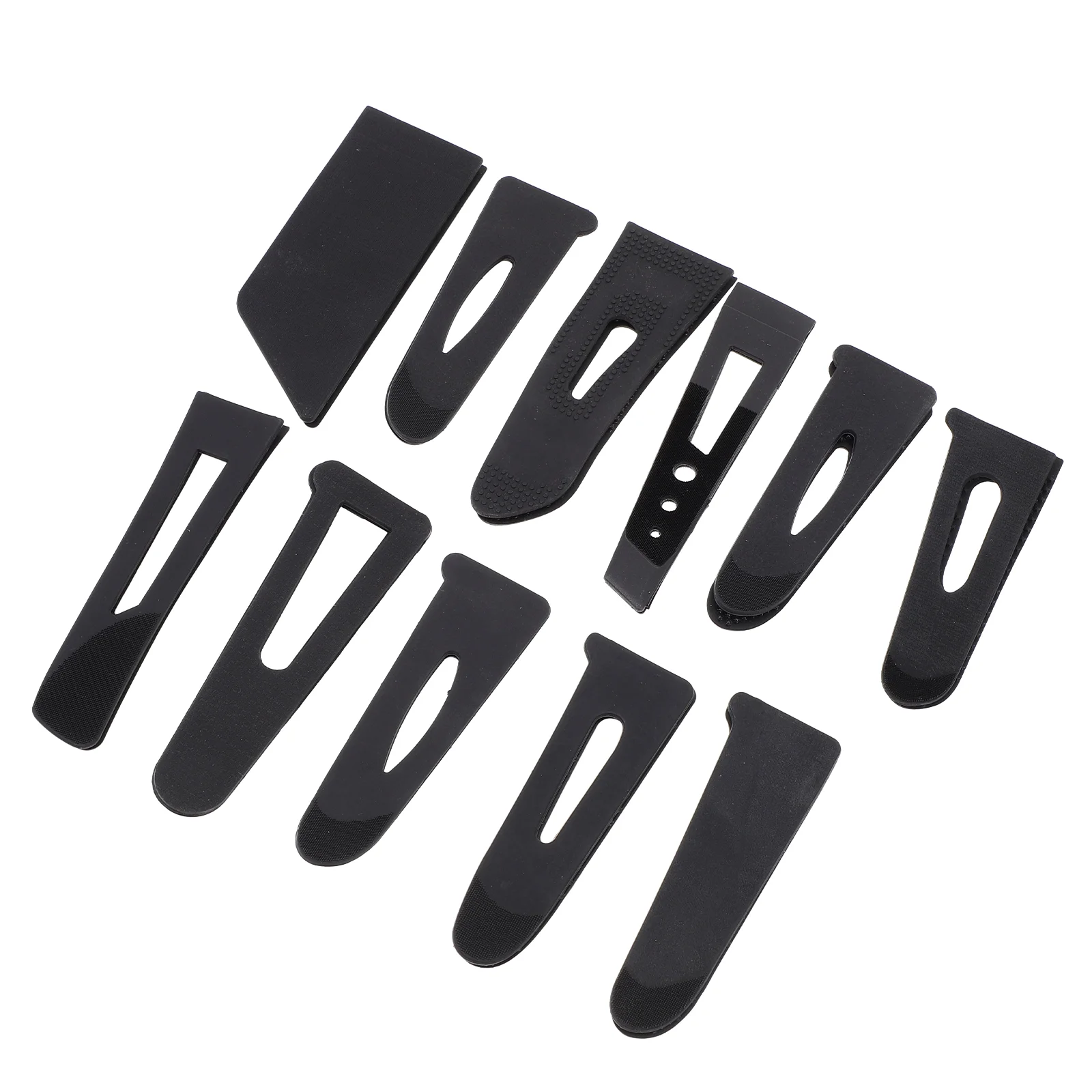 22 Pcs Sleeve Tabs for Windbreaker Loop Black Duct Tape Clothes Clothing Cuffs Fastening Cord Organization Straps