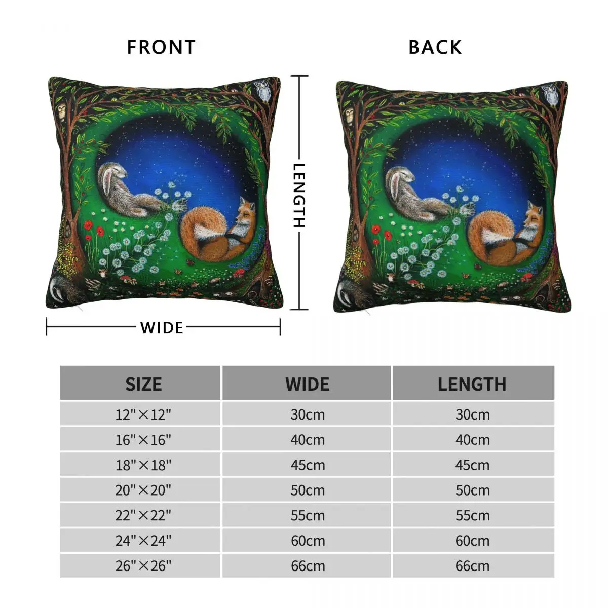 A Midsummer Night's Dream Square Pillowcase Polyester Linen Velvet Creative Zip Decorative Throw Pillow Case Room Cushion Cover