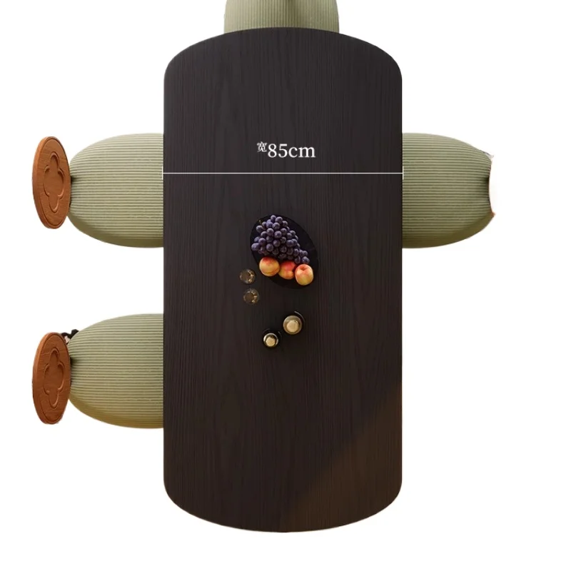 

Solid wood French retro small apartment household dining table antique ash wood rectangular dining table