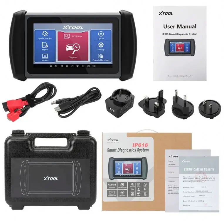 Auto Diagnostic Tools All System Automotive Key Programming With Special Functions OBD2 Scanner Lifetime Updates XTOOL IP616