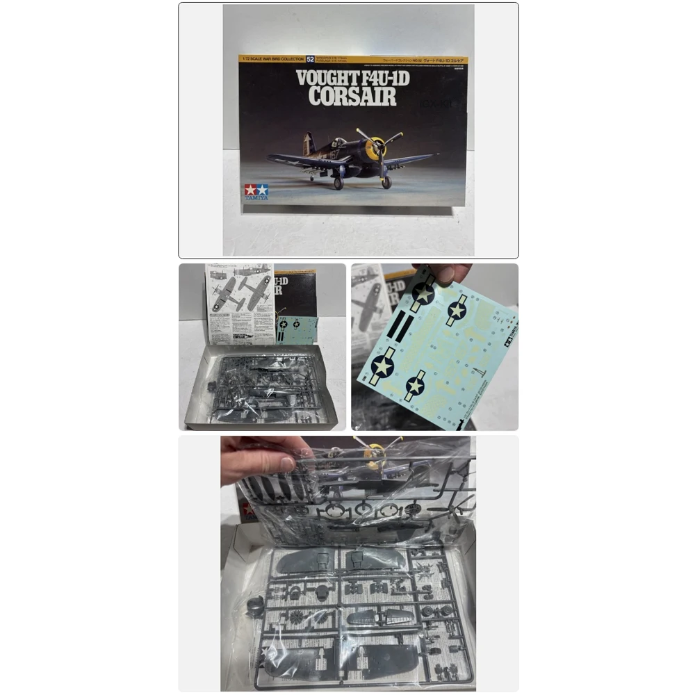 Tamiya 60752 1/72 Ölçekli F4U F4U-1 F4U-1D Corsair Bombacı Uçak Uçak Hobi Zanaat Plastik Model Yapı Seti