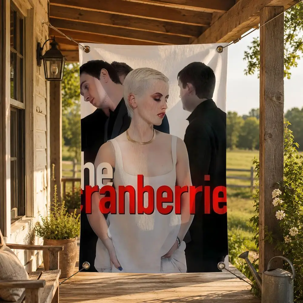 Band T-The Cranberries Flags Decorative Flag Banner for Indoor Outdoor Wall Garden Yard Porch Patio Home Party Decor