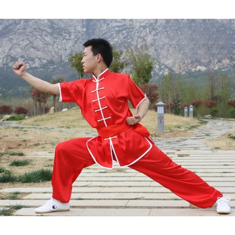 الصينية تاي تشي شاولين الكونغ فو موحدة الووشو الملابس فنون الدفاع عن النفس البدلة Taiji Wushu زي الجناح تشون مرحلة الأداء