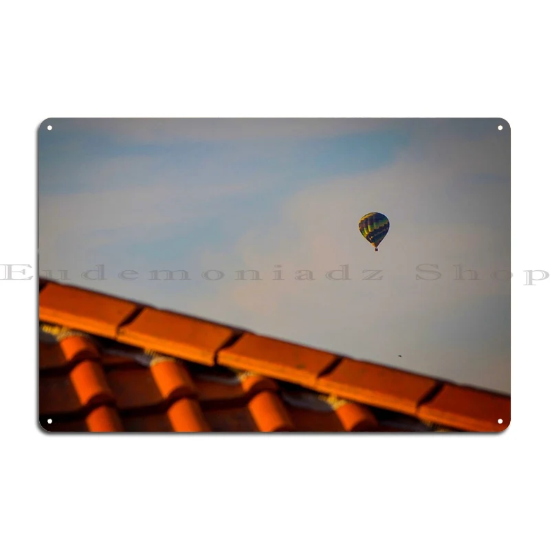 Hot Air Balloon Metal Signs Designing Wall Plaque Pub Cinema Custom Tin Sign Poster