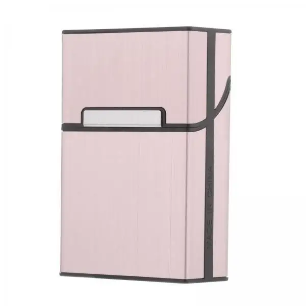 

Portable Aluminum Alloy Cigarette Case Travel Cigar Case Dustproof Flip Top Holder for Men and Women