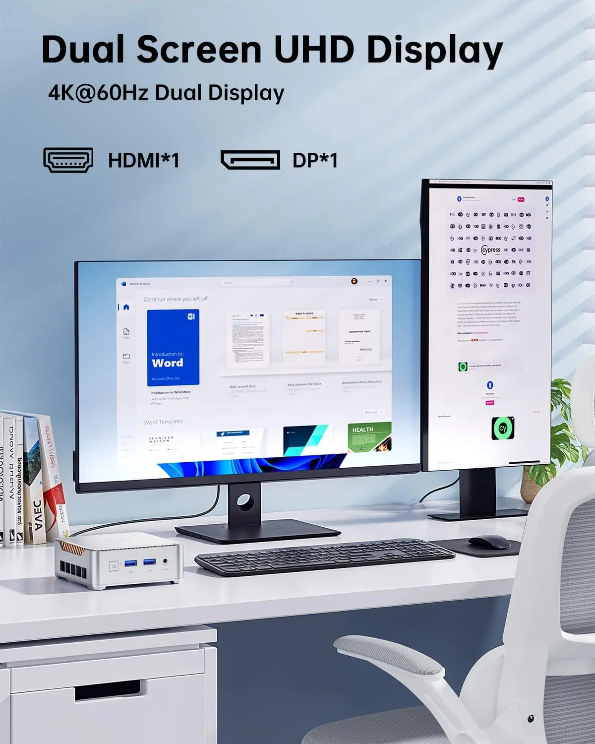 คอมพิวเตอร์ขนาดเล็ก KAMRUI Mini PC Intel Alder Lake N97 ระบบปฏิบัติการ Windows 11 Pro แรม DDR4 16GB ความเร็ว 2666 MHz หน่วยความจำแบบ M.2 SSD ขนาด 512GB รองรับ WiFi5 และ Bluetooth 4.2 คอมพิวเตอร์ตั้งโต๊ะขนาดเล็กแบบพกพา