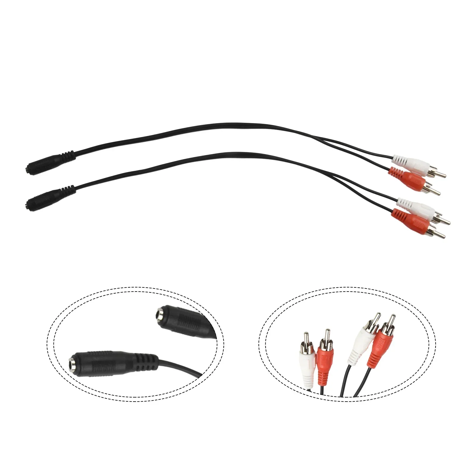 Cable 2x Speaker Adapter 26AWG 6 Inches Black Copper+ABS Direct Mount Fits Most Car Models Interface Converter