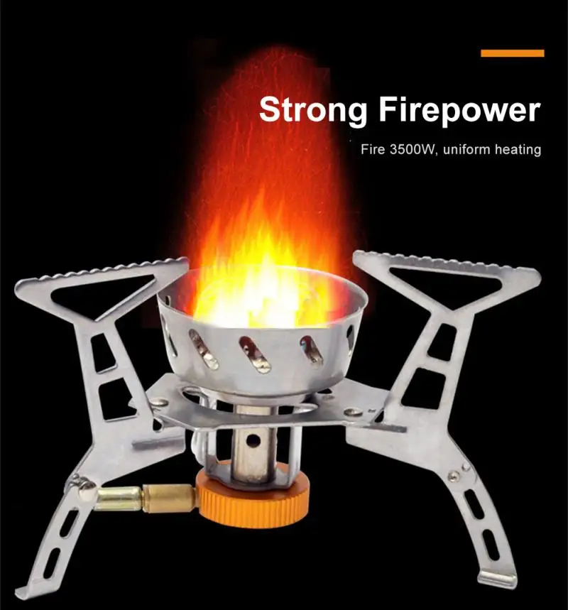Widesea Camping เตาแก๊สท่องเที่ยวกลางแจ้ง Burner Strong Fire เครื่องทําความร้อนการท่องเที่ยวหม้อหุงข้าว Survival เตาอุปกรณ์อุปกรณ์ปิคนิค
